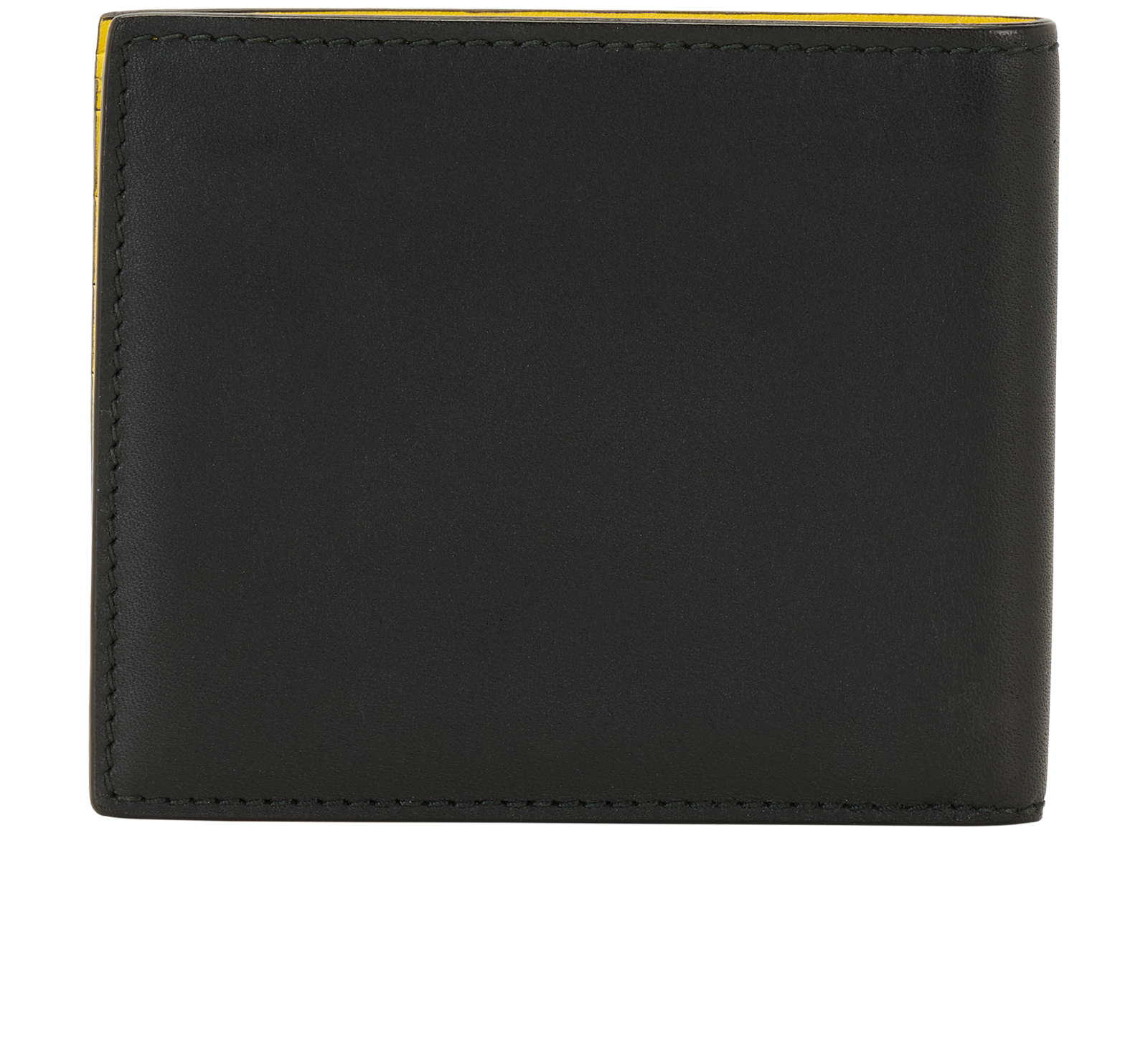 Gucci Fold Wallet, &pound;110, Accessories, Black/Yellow, Leather, Back view